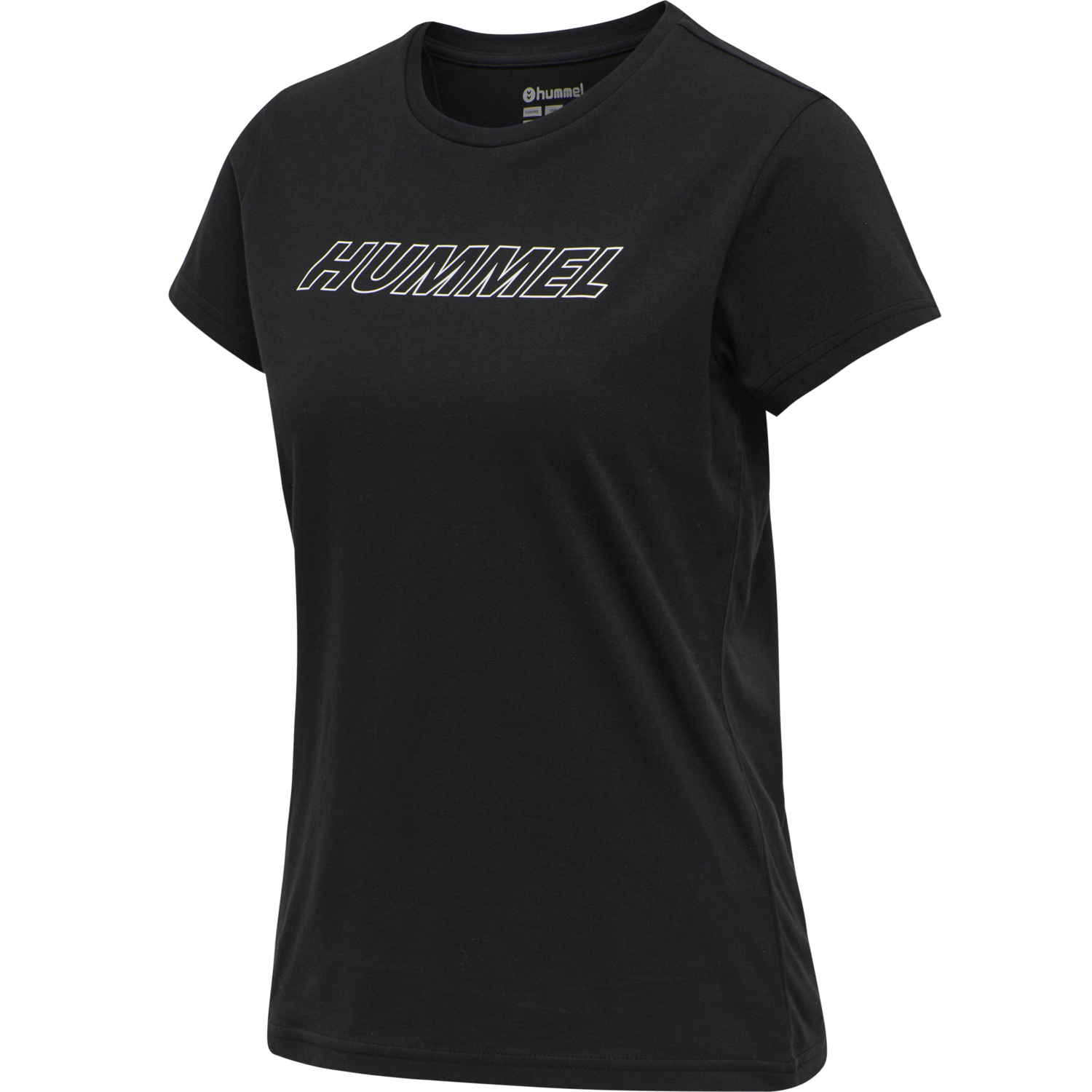 hmlTE CALI 2-PACK COTTON T-SHIRT, BLACK/CHATEAU GREY, packshot