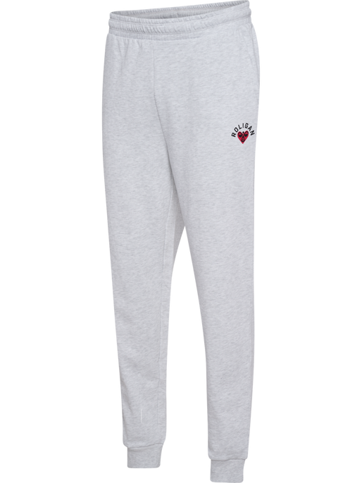 hmlROLIGAN SWEATPANTS, LIGHT GREY MELANGE, packshot