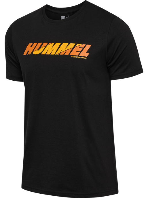 hmlGRAPHIC BOLD LOGO TEE, BLACK, packshot