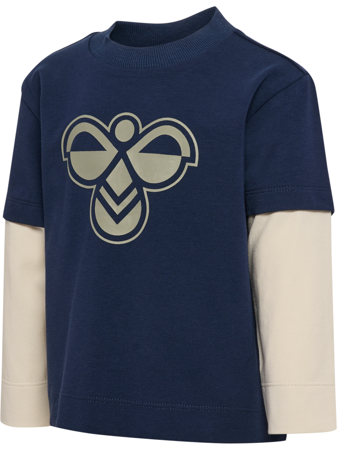 hmlMINI LOOSE LAYER T-SHIRT L/S, DRESS BLUES, packshot