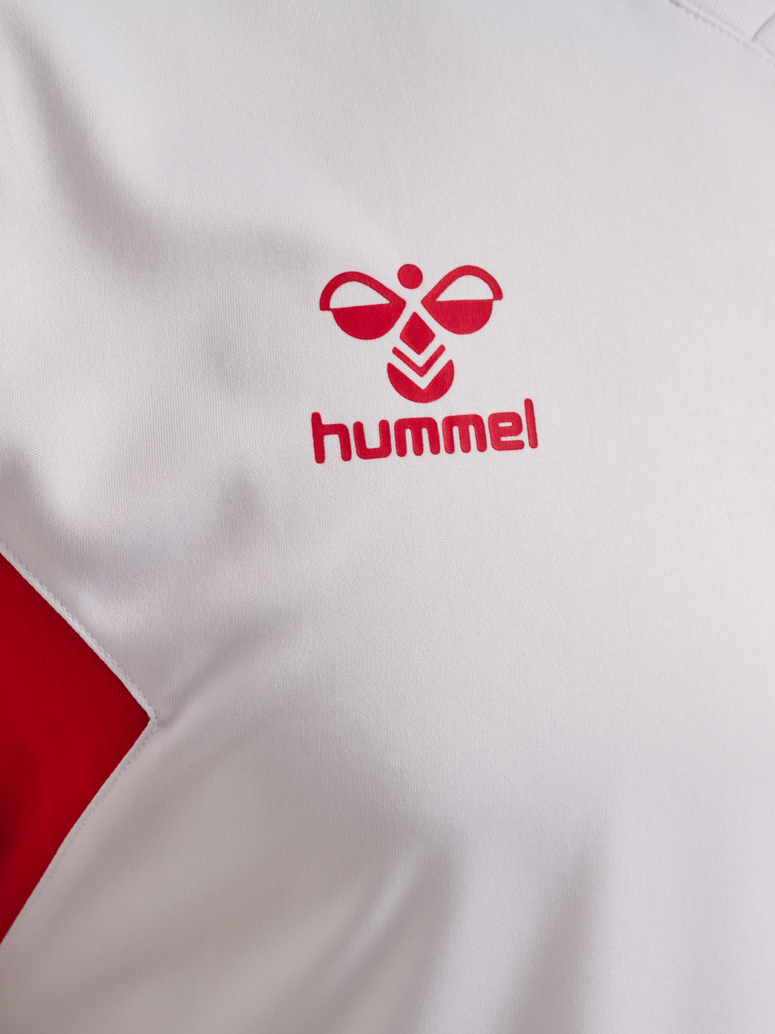 hmlAUTHENTIC PL JERSEY S/S, WHITE/TRUE RED, packshot