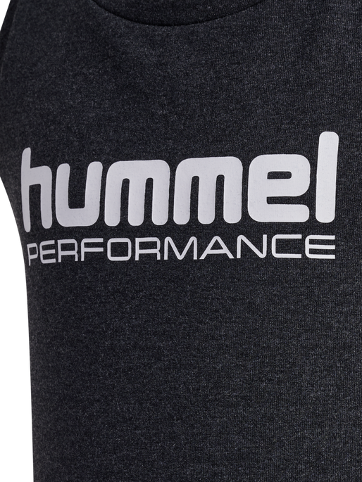hmlJR TOP, BLACK MELANGE, packshot