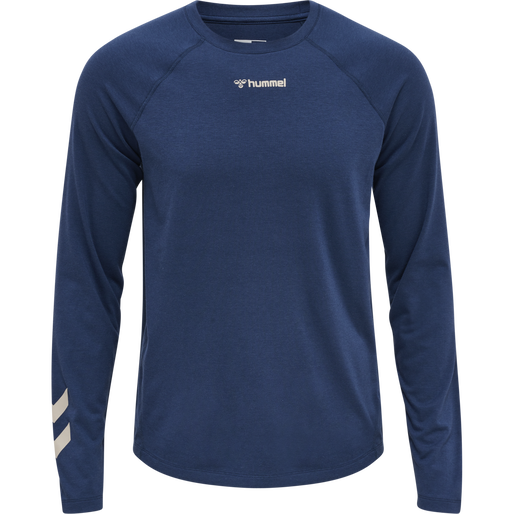 hmlMT LAZE T-SHIRT L/S, INSIGNIA BLUE hmlMT LAZE T-SHIRT L/S, INSIGNIA BLUE, packshot