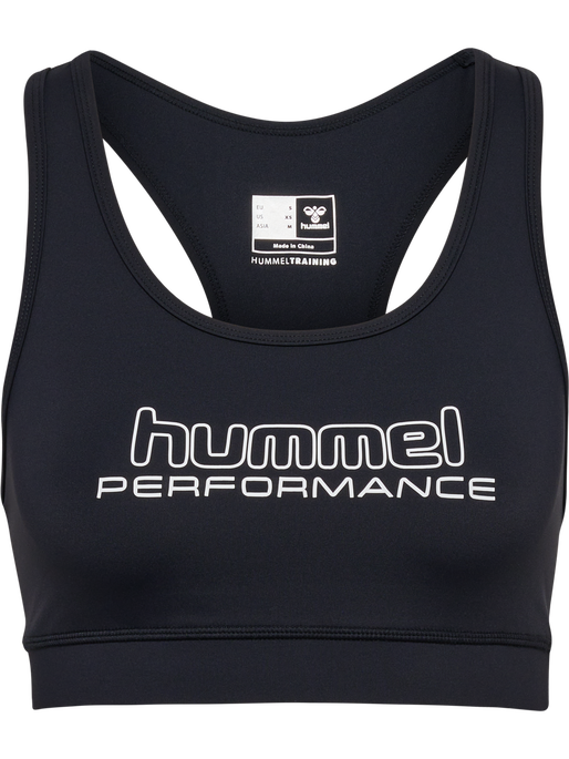 hmlTE FUNDAMENTAL SPORTS BRA, BLACK/WHITE hmlTE FUNDAMENTAL SPORTS BRA, BLACK/WHITE, packshot