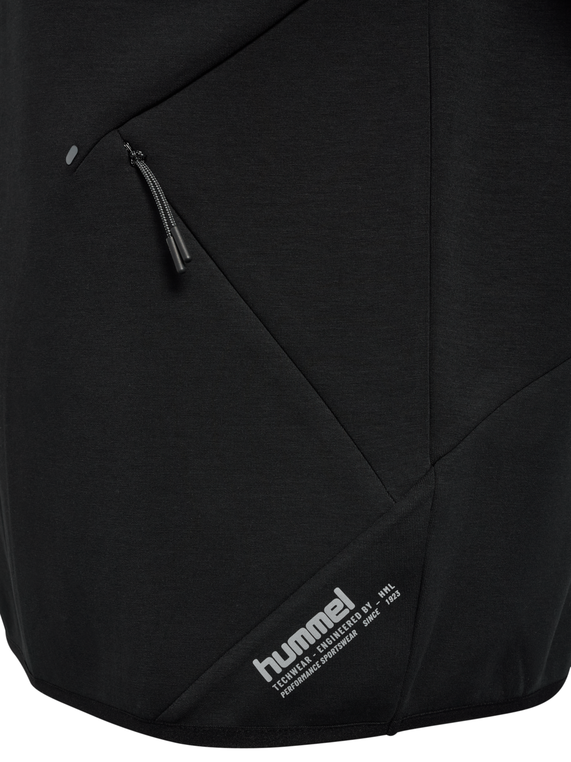 hmlTECH FLEECE HALFZIP, BLACK, packshot
