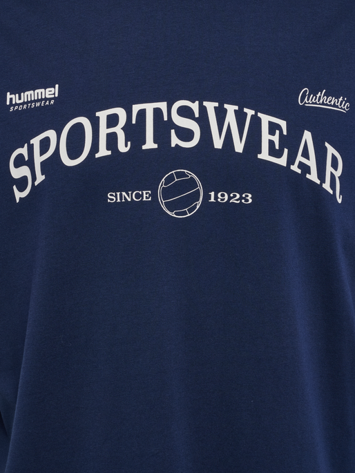 hmlLOOSE TEE S/S CLUB SPORTSWEAR, DRESS BLUES hmlLOOSE TEE S/S CLUB SPORTSWEAR, DRESS BLUES, packshot