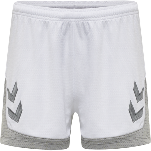 hmlLEAD WOMENS POLY SHORTS, WHITE hmlLEAD WOMENS POLY SHORTS, WHITE, packshot