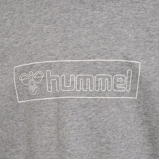hmlBOXLINE T-SHIRT S/S 2 PK, GREY MELANGE/WOODROSE, packshot
