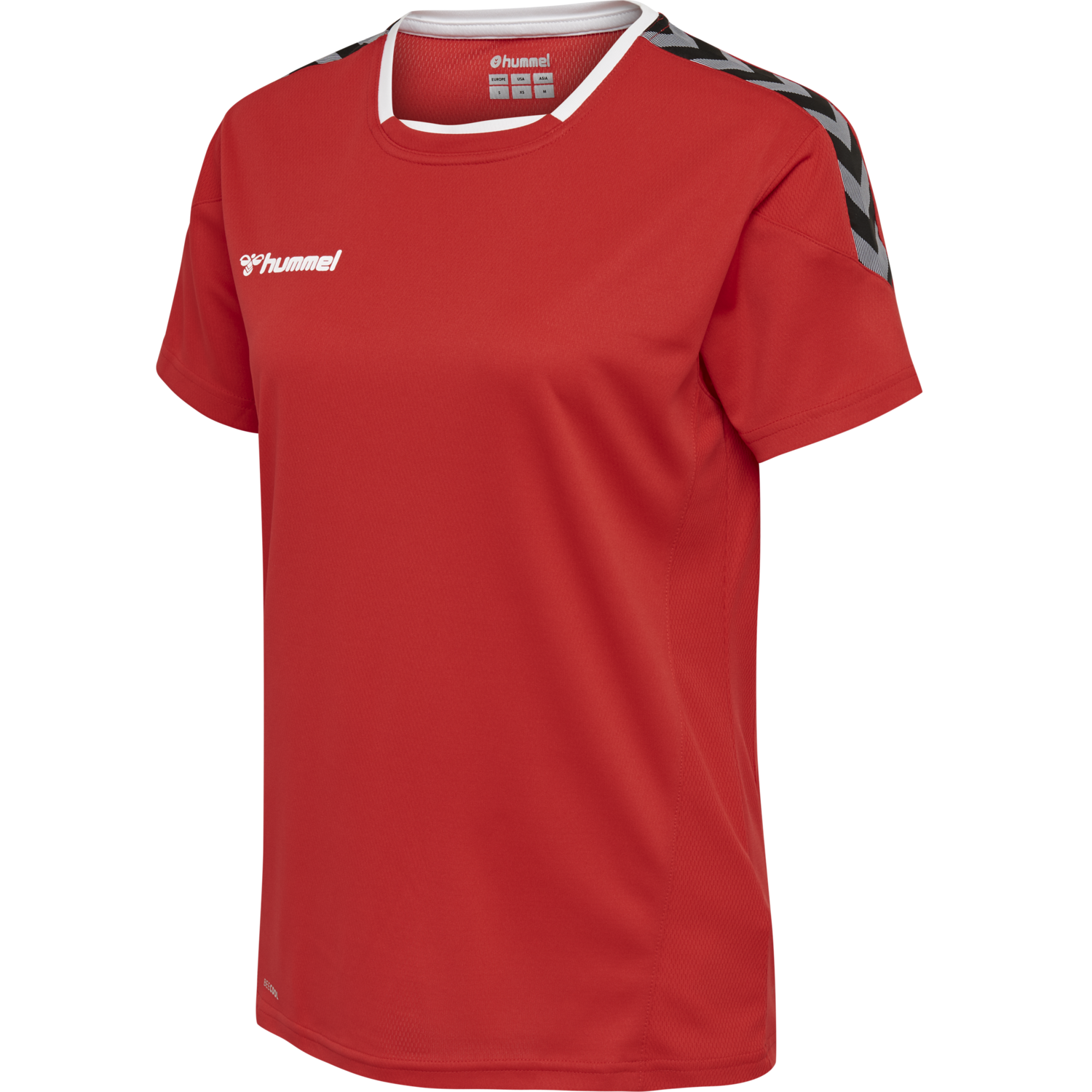 hmlAUTHENTIC POLY JERSEY WOMAN S/S, TRUE RED, packshot