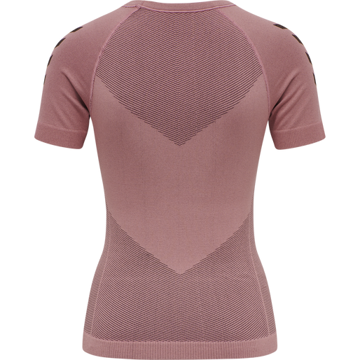 HUMMEL FIRST SEAMLESS JERSEY S/S WOMAN, DUSTY ROSE, packshot