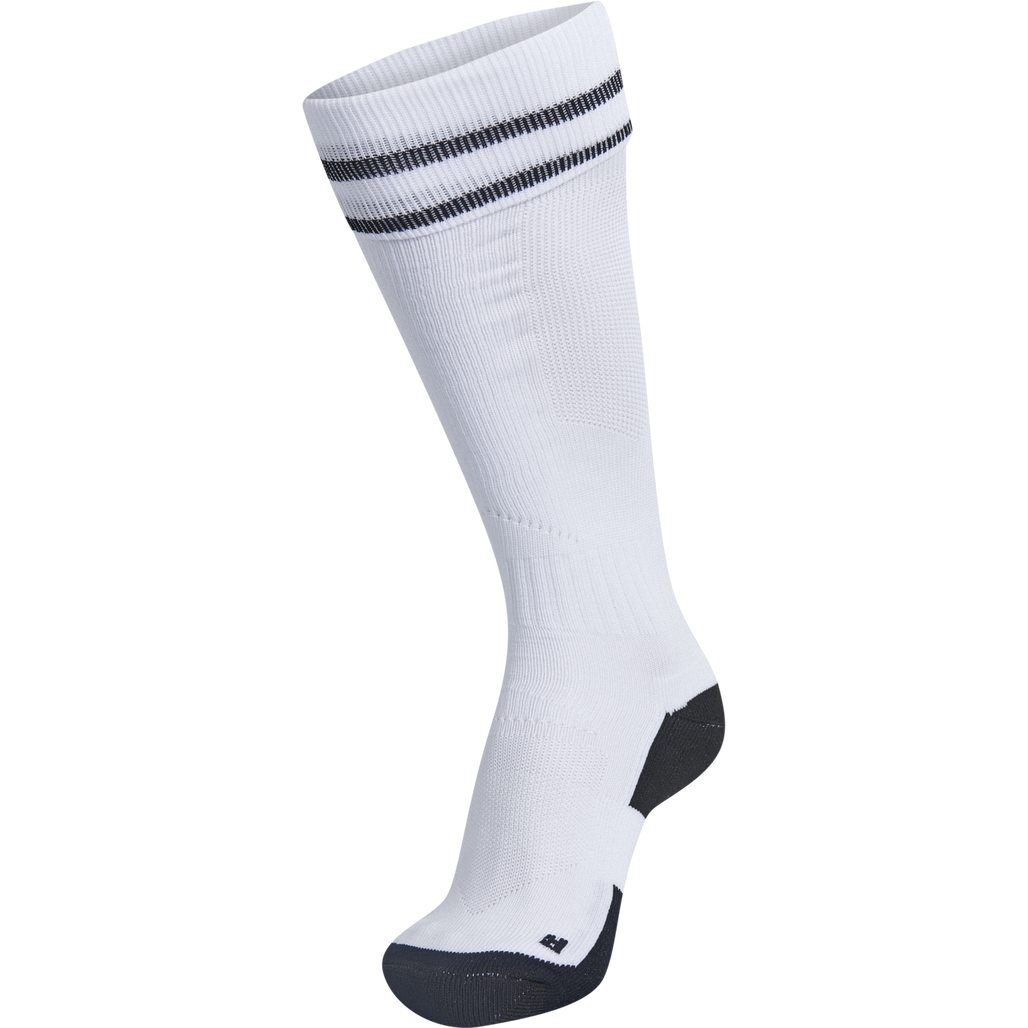 hummel ELEMENT FOOTBALL SOCK WHITE BLACK hummel