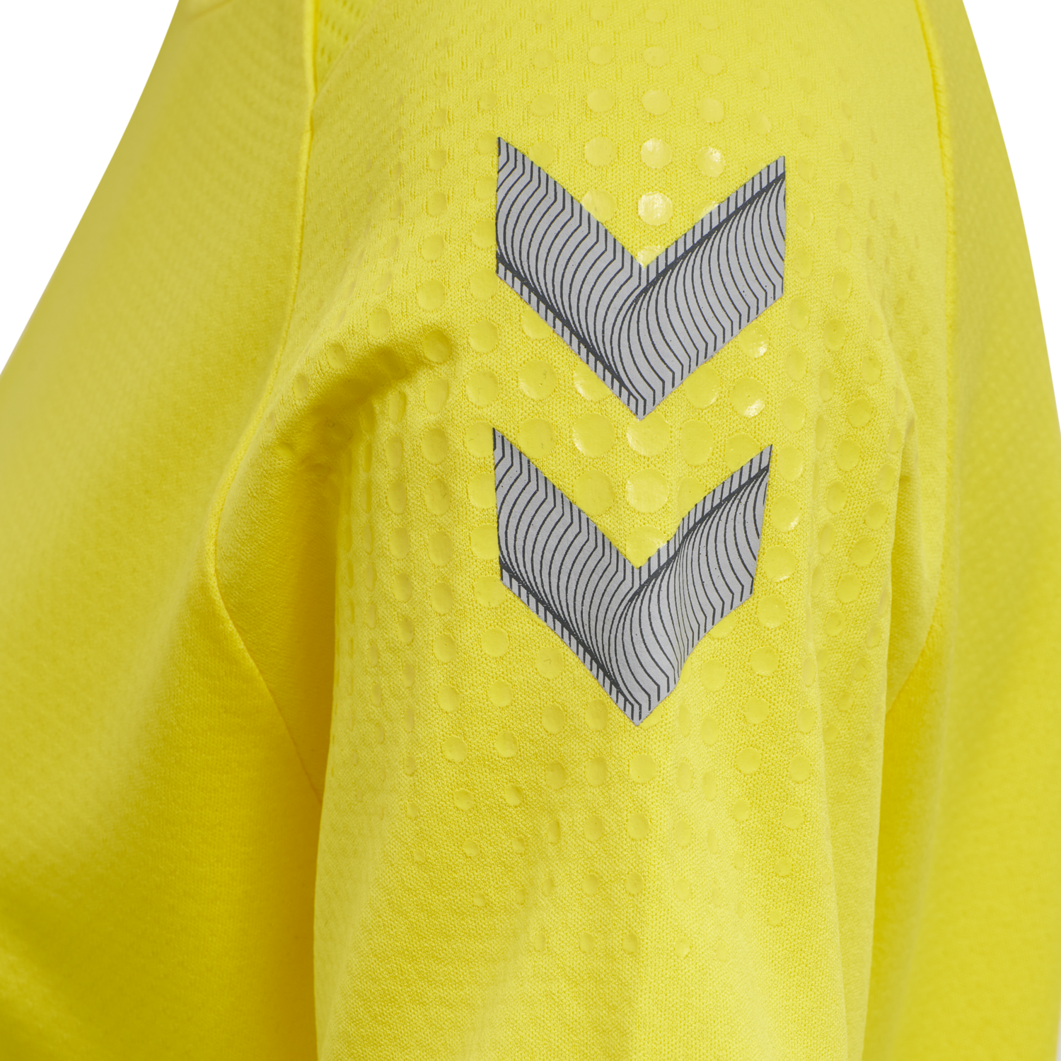 hmlLEAD WOMENS S/S POLY JERSEY, BLAZING YELLOW, packshot