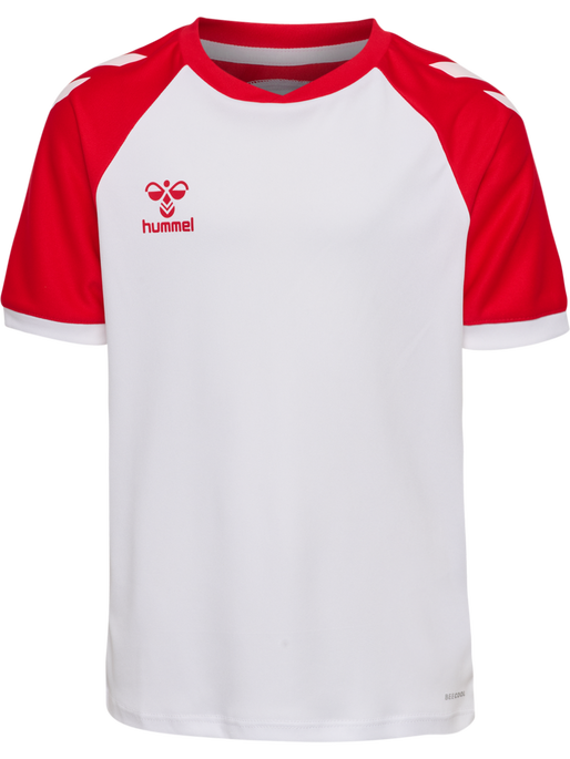 hmlMATCH LEAGUE JERSEY S/S KIDS, WHITE/TRUE RED hmlMATCH LEAGUE JERSEY S/S KIDS, WHITE/TRUE RED, packshot