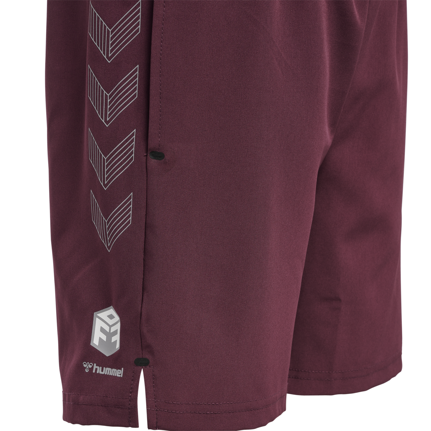 hmlMOVE GRID WOVEN SHORTS KIDS, GRAPE WINE, packshot