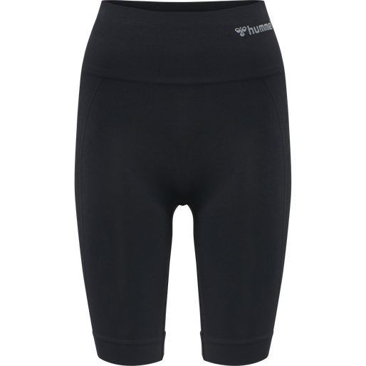 hmlTIF SEAMLESS CYLING SHORTS, BLACK, packshot