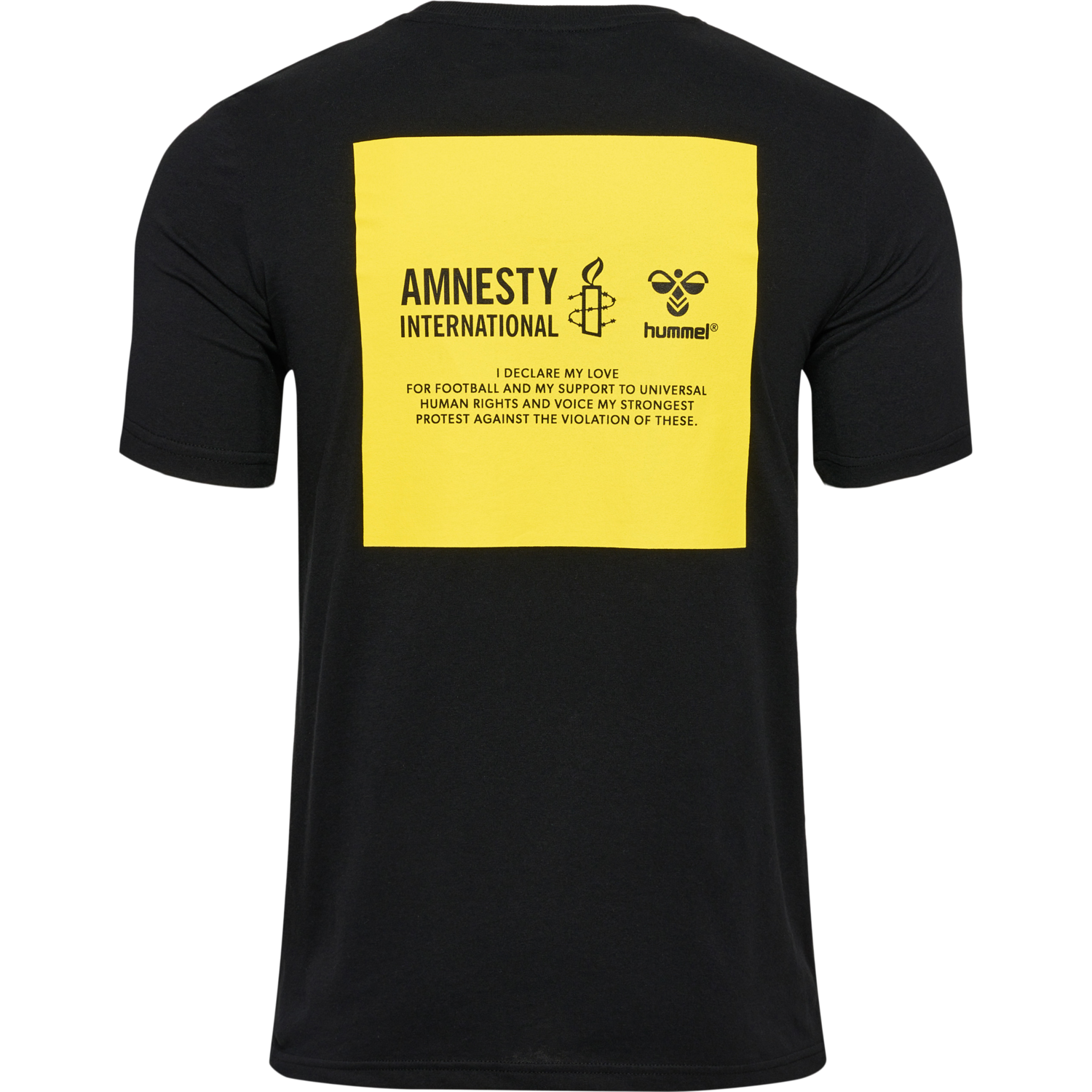 hmlAMNESTY LABEL T-SHIRT, BLACK, packshot