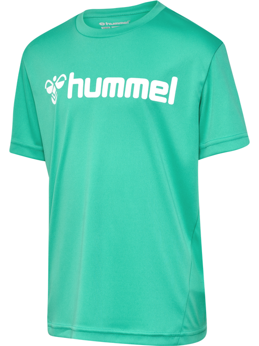 hmlLOGO JERSEY S/S KIDS, ATLANTIS, packshot