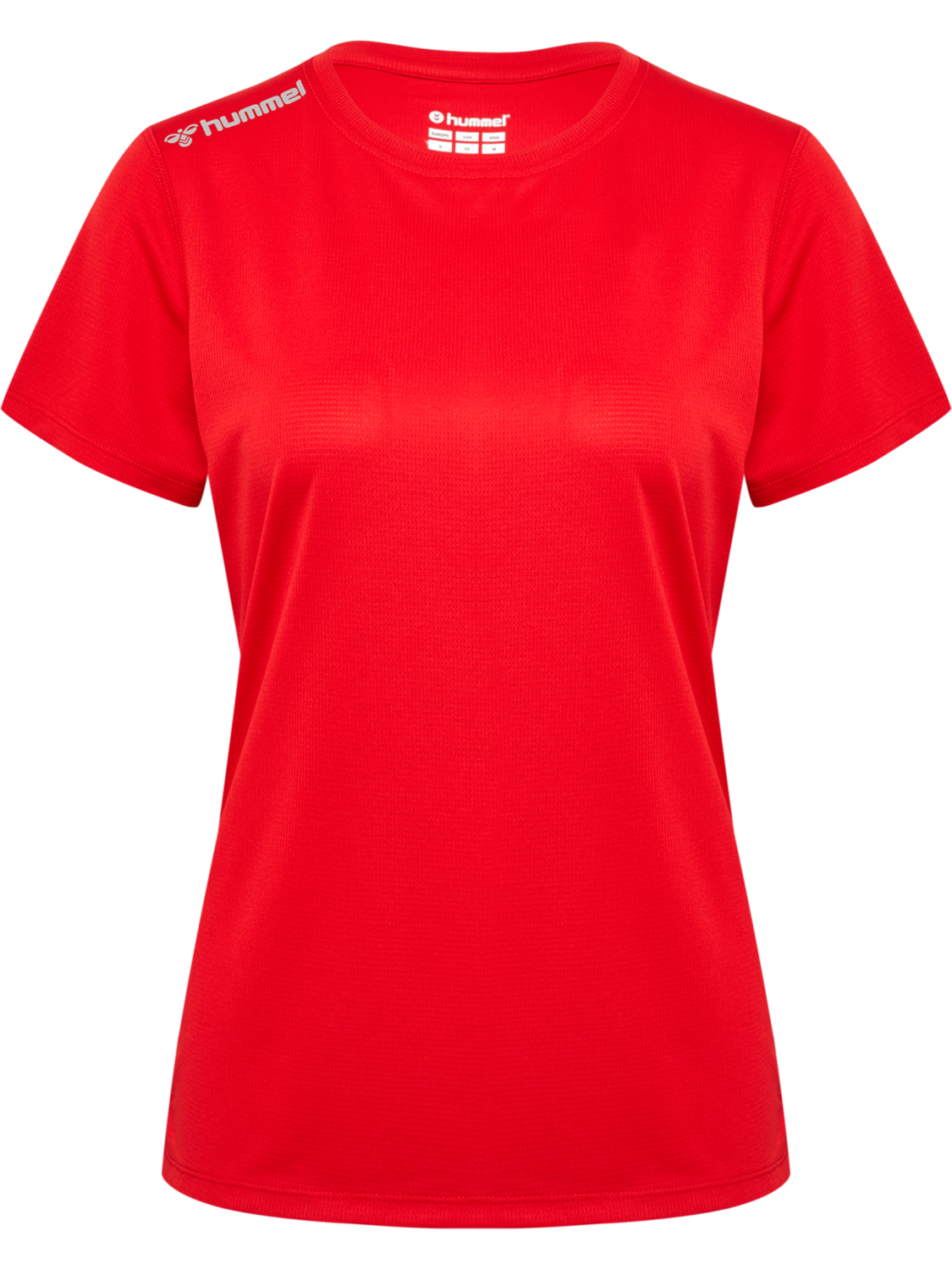 hmlRUN JERSEY S/S WOMAN, TANGO RED, packshot