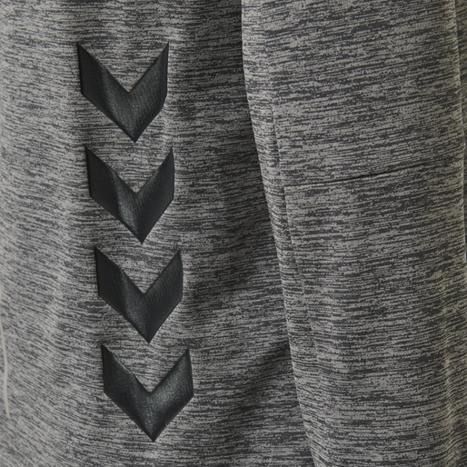 hmlSELBY HOODIE, DARK GREY MELANGE, packshot