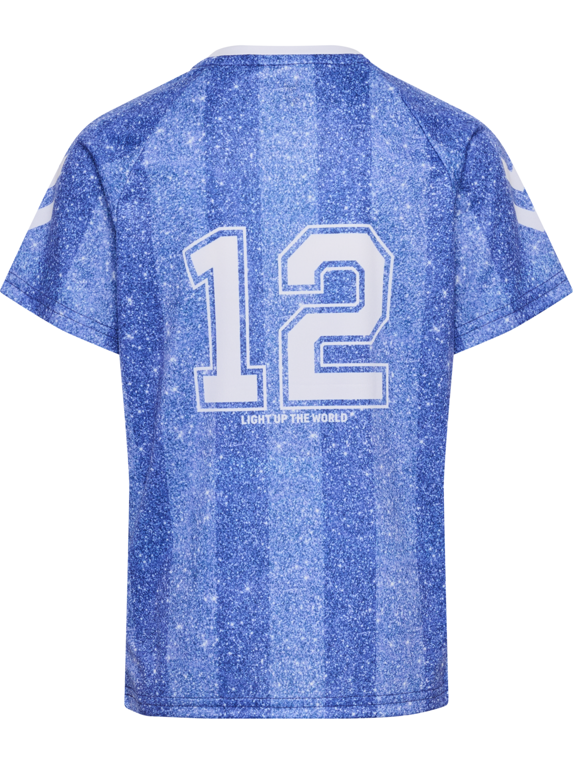 hmlSHIMMER T-SHIRT S/S, DAZZLING BLUE/BRIGHT WHITE, packshot