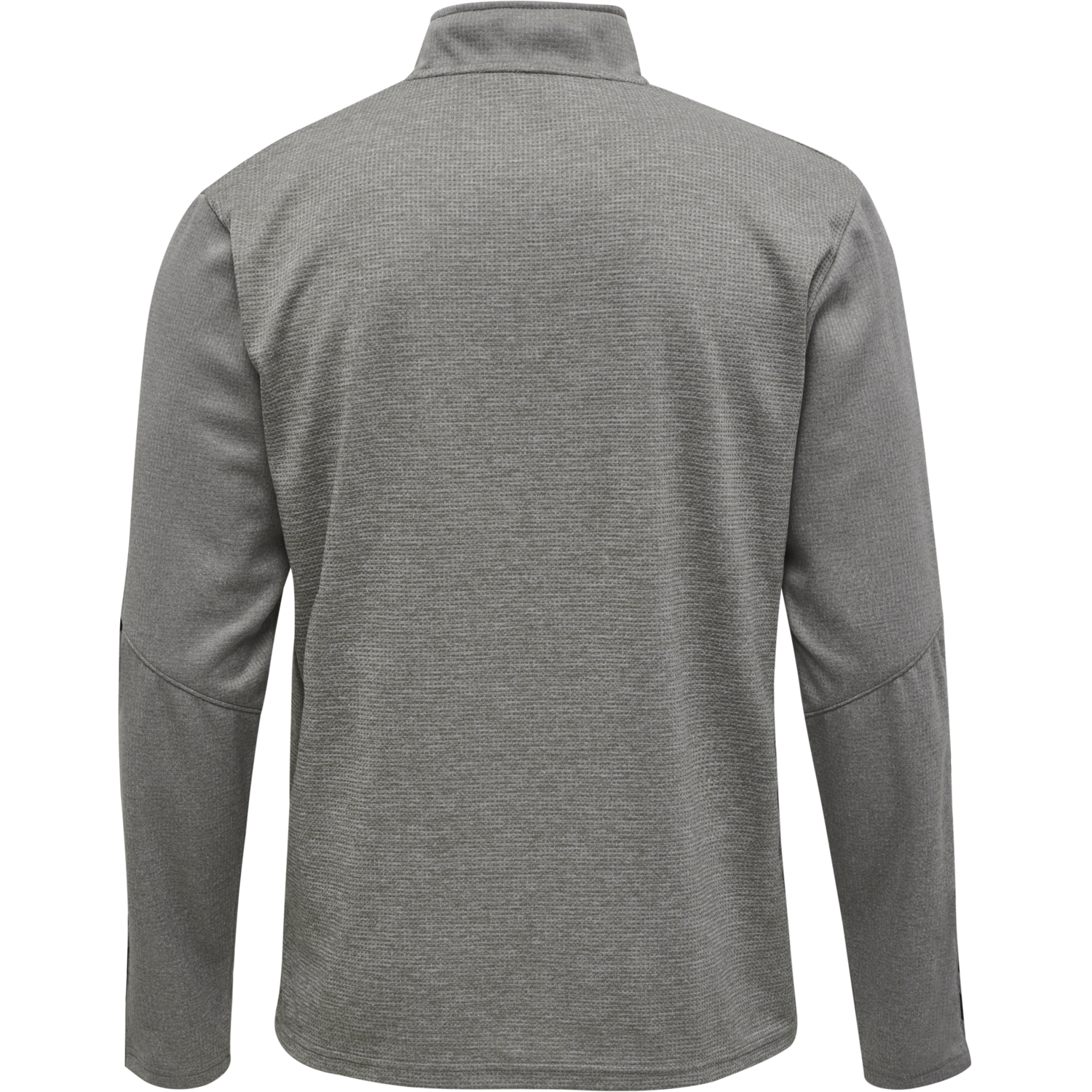 hmlAUTHENTIC KIDS HALF ZIP SWEATSHI, GREY MELANGE, packshot