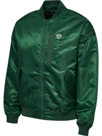 hmlBASEBALL JACKET BEE, DARK GREEN