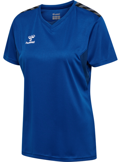 hmlAUTHENTIC PL JERSEY S/S WOMAN, TRUE BLUE hmlAUTHENTIC PL JERSEY S/S WOMAN, TRUE BLUE, packshot