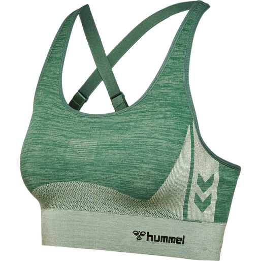 hmlCLEA SEAMLESS  SPORTS TOP, LAUREL WREATH/LILY PAD MELANGE, packshot