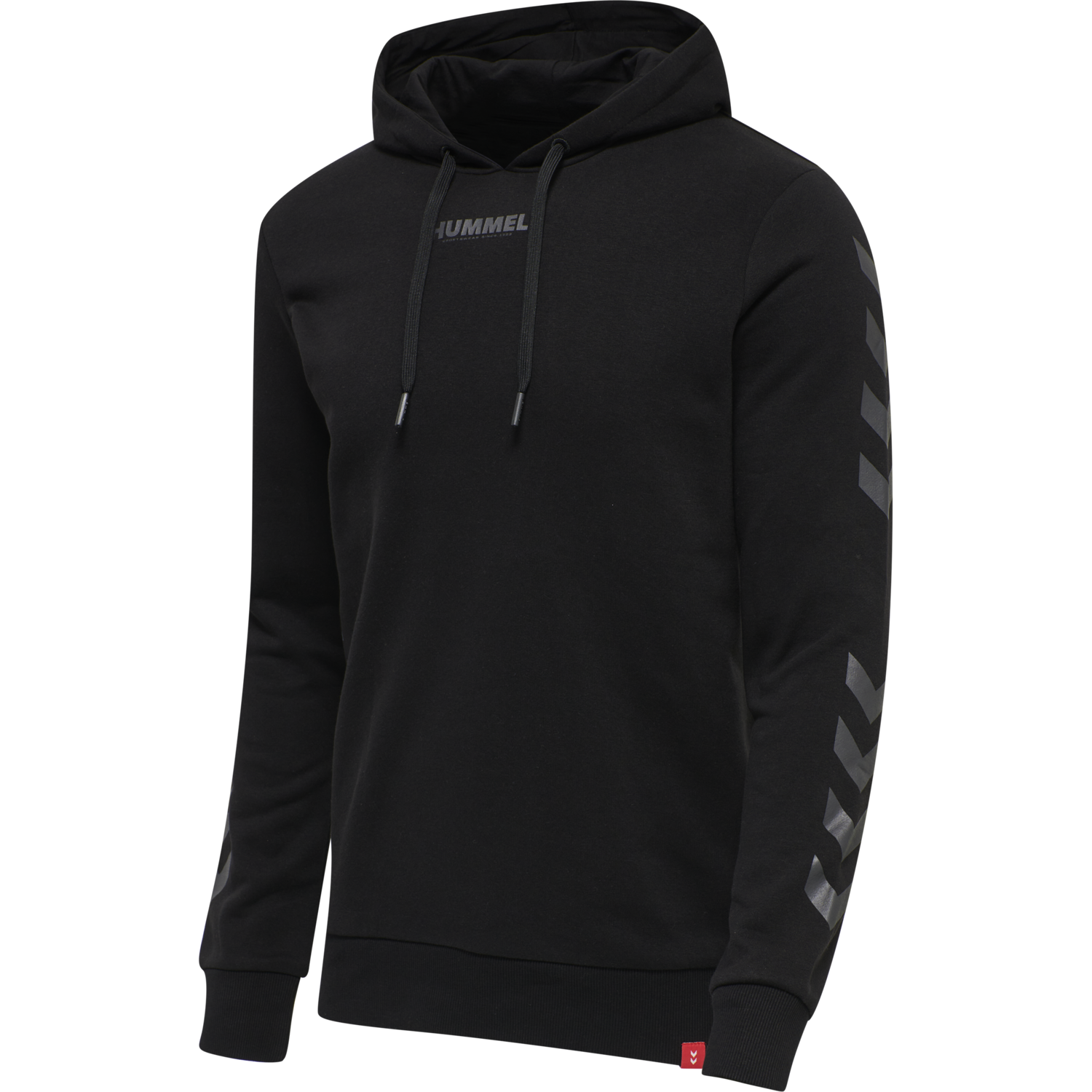 hmlLEGACY HOODIE, BLACK, packshot