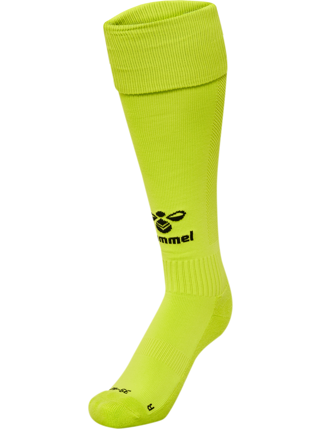 hmlESSENTIAL FOOTBALL SOCKS, LIME POPSICLE/BLACK, packshot