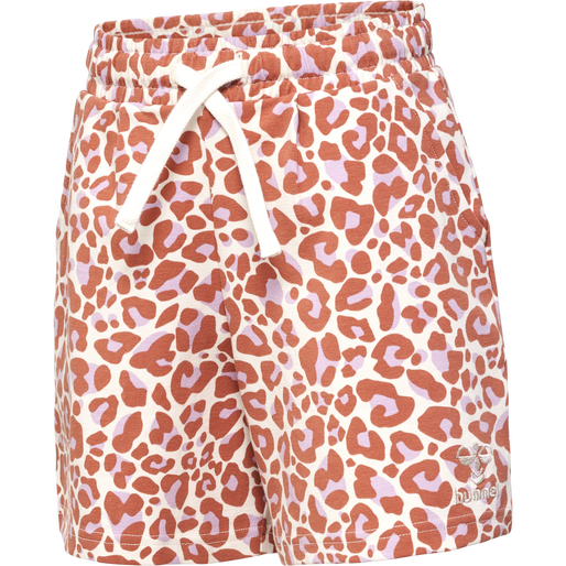 hmlJUMPY AOP SHORTS, COPPER BROWN, packshot