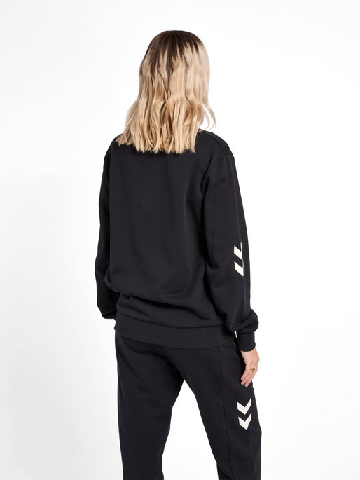 hmlLGC LIAM SWEATSHIRT, BLACK, model