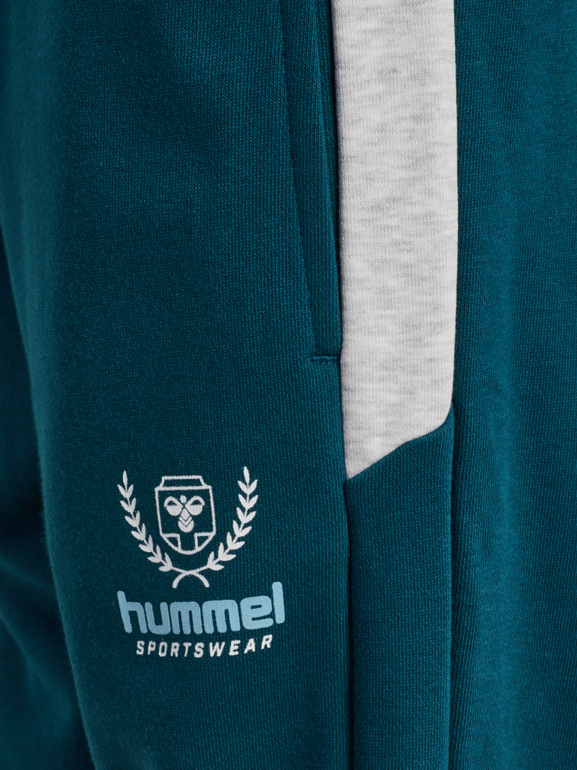 hmlJR LOOSE BLOCKED SWEATPANT BTS, REFLECTING POND, packshot