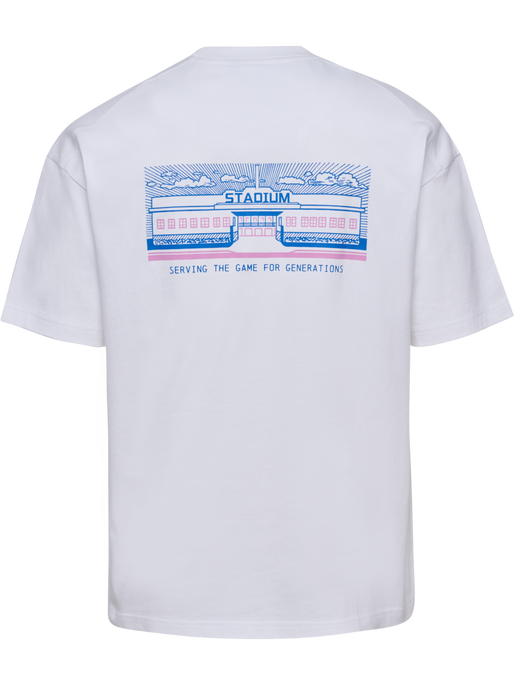 hmlLOOSE T-SHIRT S/S SW STADIUM, WHITE hmlLOOSE T-SHIRT S/S SW STADIUM, WHITE, packshot