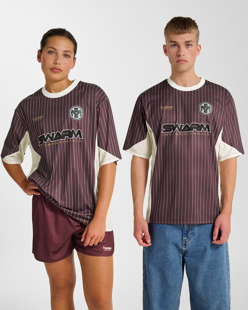 Hmlloose Jersey Ss Stripe Topscorer