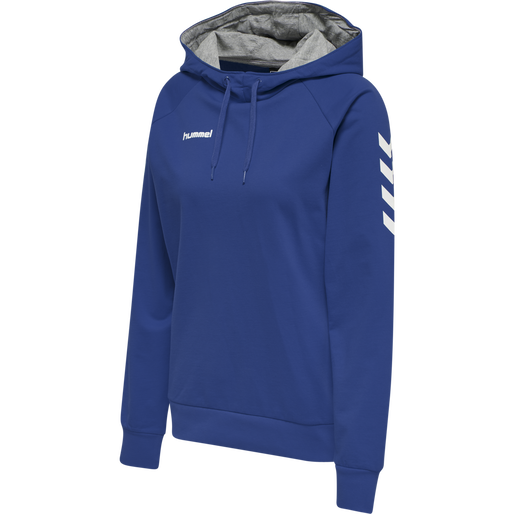 HUMMEL GO COTTON HOODIE WOMAN, TRUE BLUE, packshot