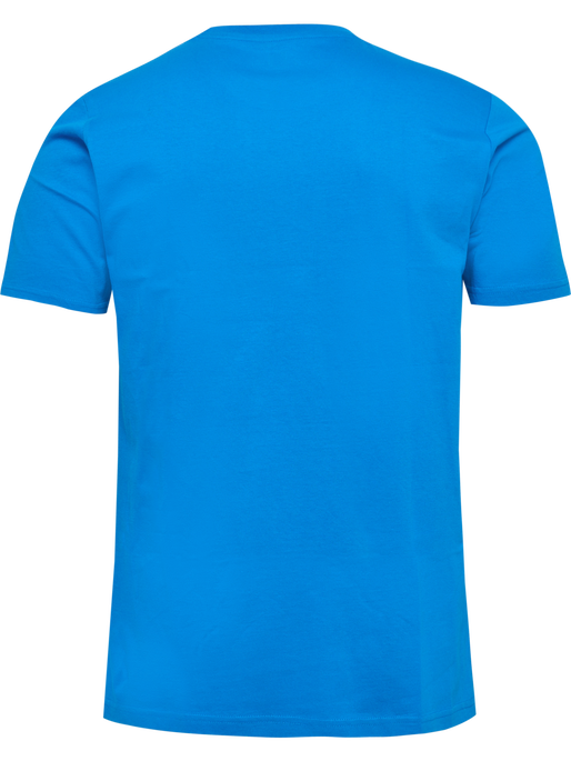 hmlELEMENTAL LOGO COTTON TEE, INDIGO BUNTING, packshot