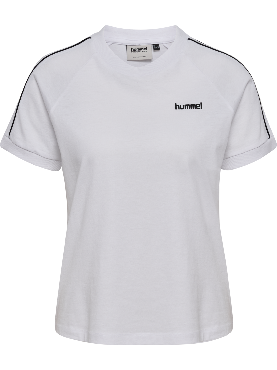 hmlPULSE PIPING W T-SHIRT S/S, WHITE, packshot
