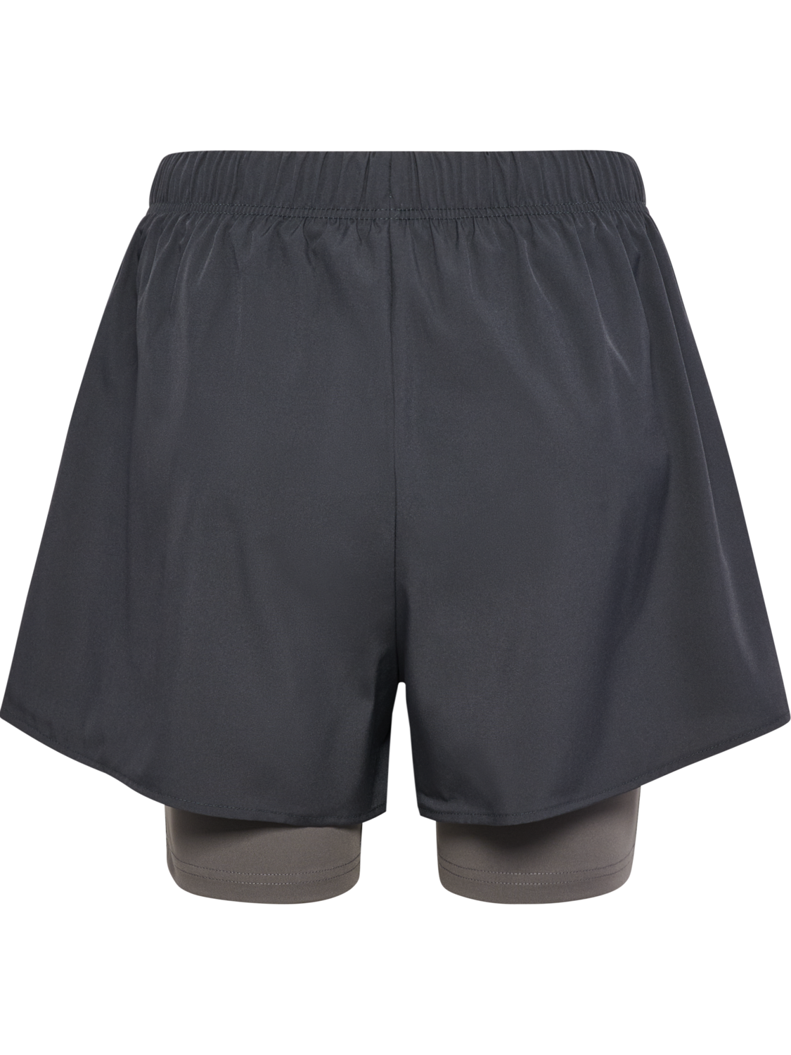 hmlHIIT INTENSITY W 2 IN 1 SHORTS, EBONY, packshot