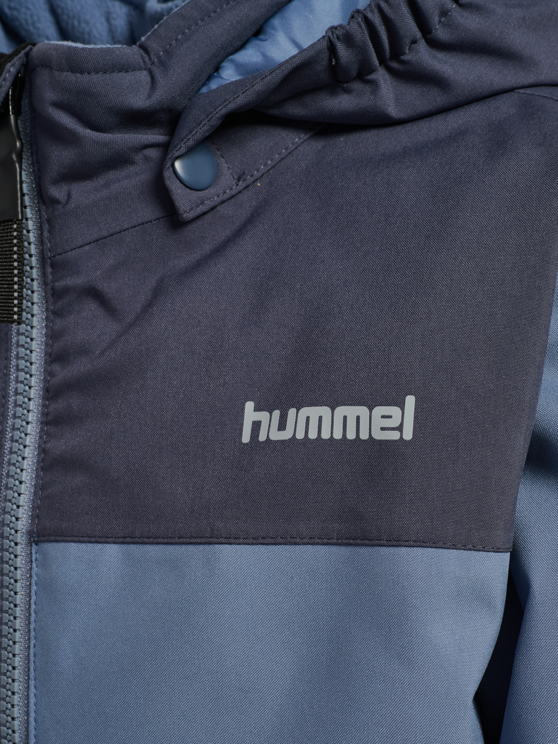 hmlJR BLOCK JACKET WP, FLINT STONE, packshot