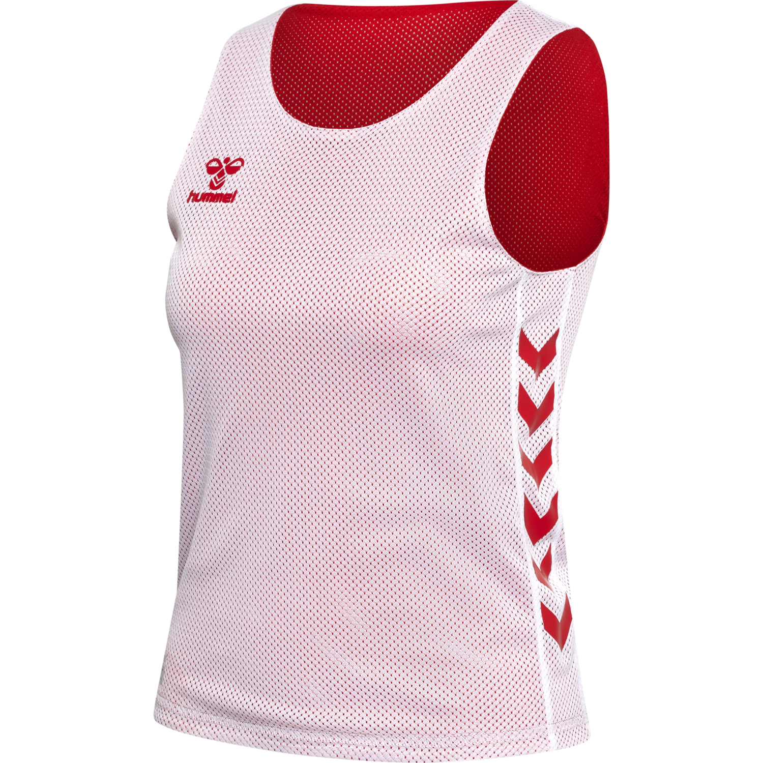 hmlCORE XK REVERSE BASKET JERSEY KI, TRUE RED/WHITE, packshot