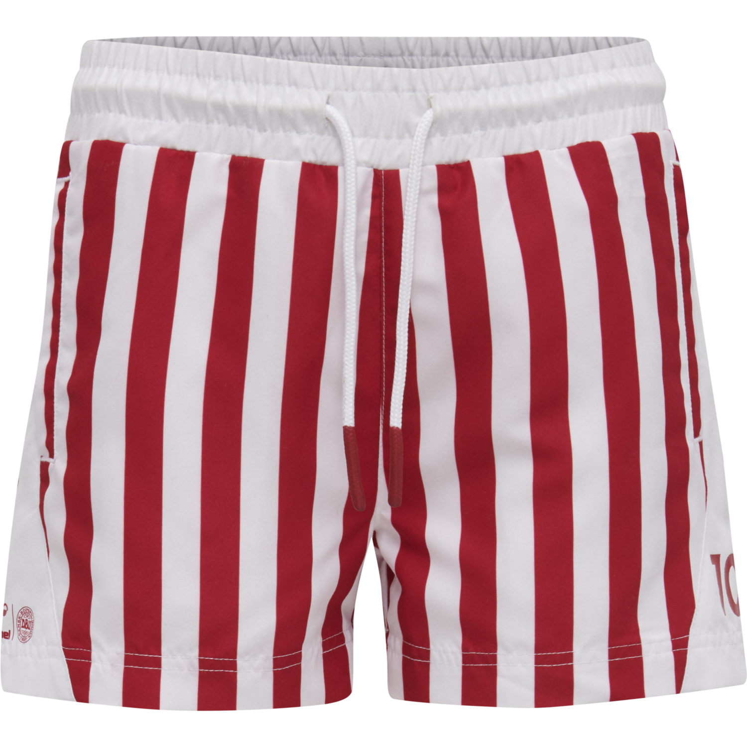 DBU FAN 2020 SWIM SHORTS KIDS, TANGO RED, packshot