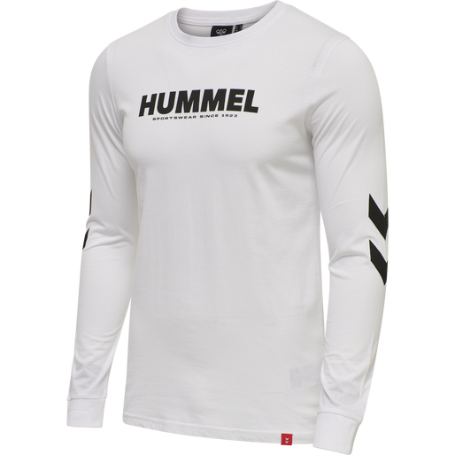 hmlLEGACY T-SHIRT L/S, WHITE hmlLEGACY T-SHIRT L/S, WHITE, packshot