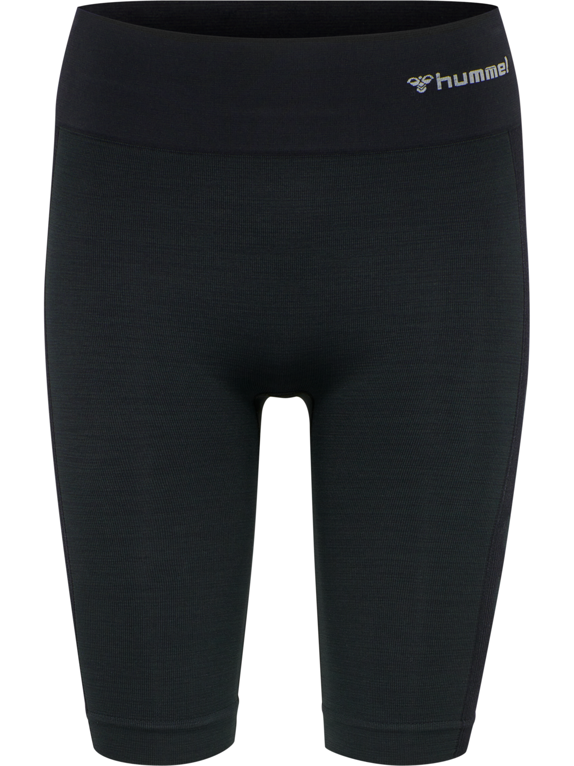 hmlCLEA SEAMLESS CYCLING SHORTS, BLACK MELANGE, packshot
