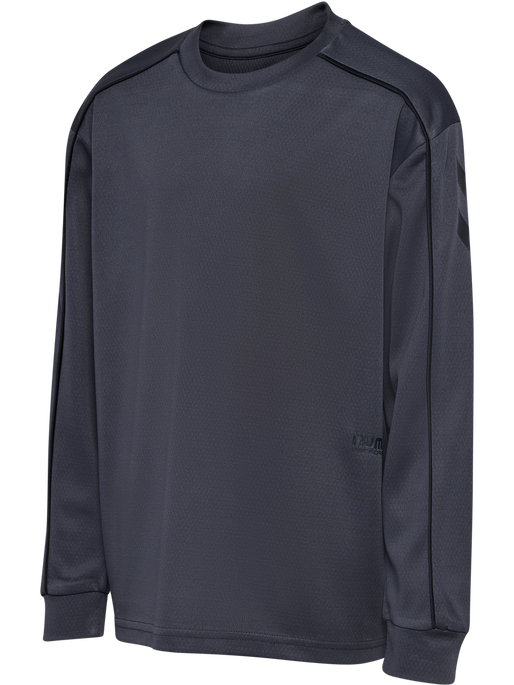 hmlJR T-SHIRT L/S, EBONY hmlJR T-SHIRT L/S, EBONY, packshot