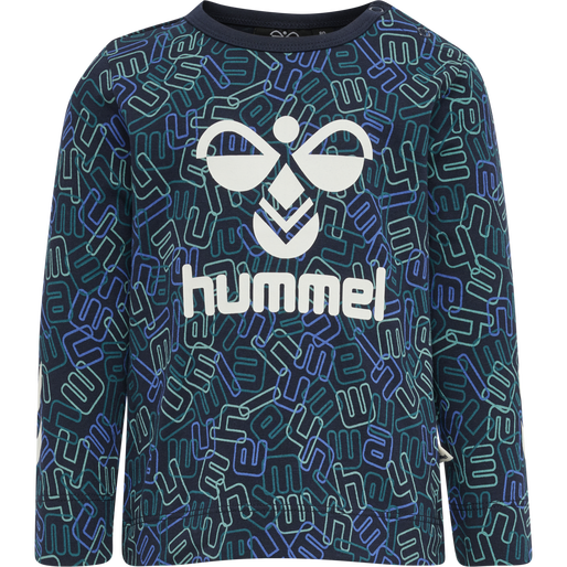 hmlOLLY T-SHIRT L/S, BLACK IRIS, packshot