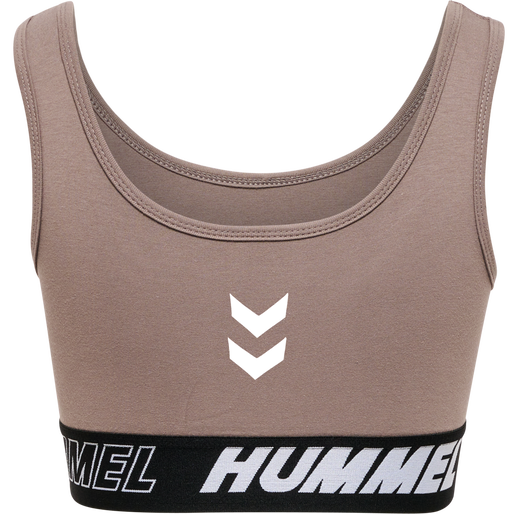 hmlTE MAJA 2-PACK COTTON SPORTS TOP, BLACK/DRIFTWOOD, packshot