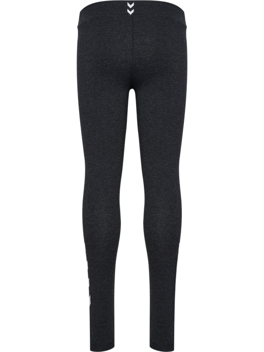hmlJR LOGO TIGHTS, BLACK MELANGE, packshot