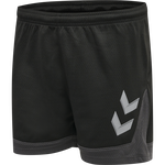 hmlLEAD WOMENS POLY SHORTS, BLACK, packshot