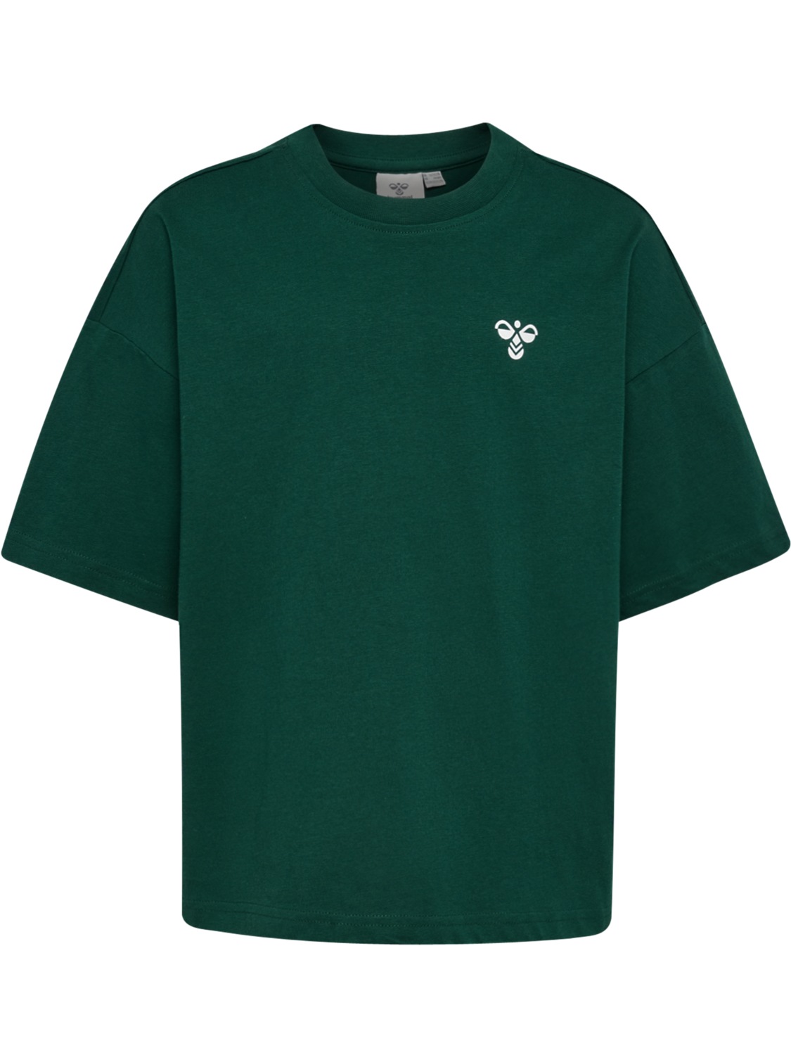 hmlJR SILLY S/S BOXY T-SHIRT SOLID, FOREST BIOME, packshot